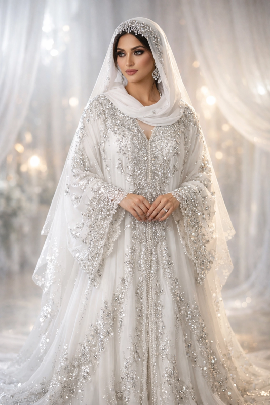 Embroidered Bridal Gown