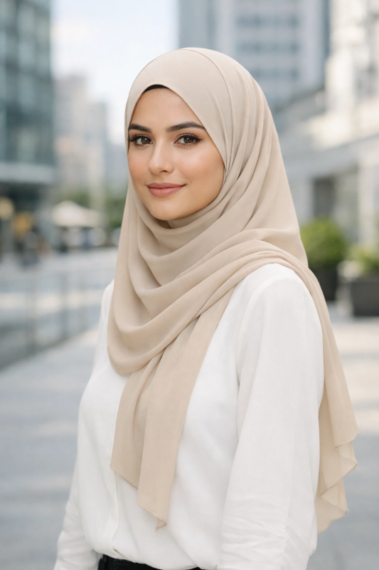 Classic Beige Hijab