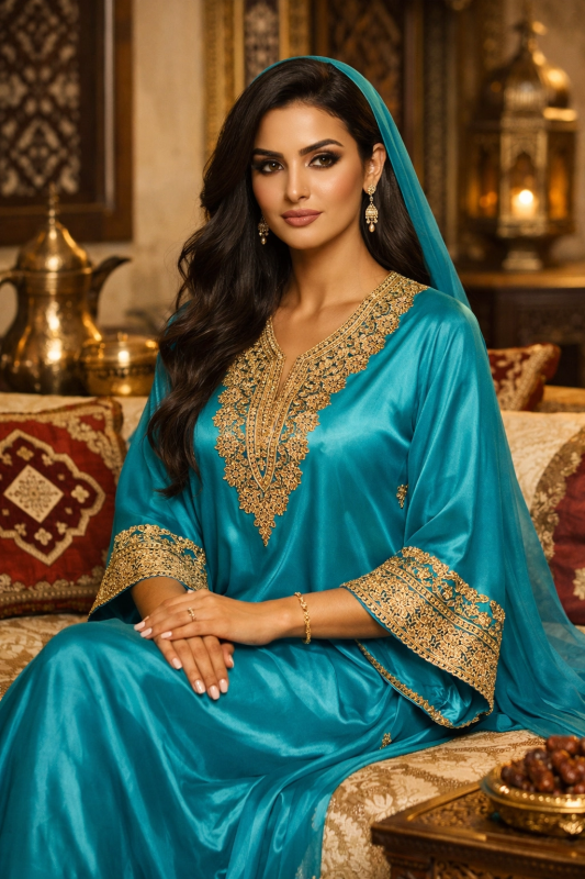Elegant Silk Kaftan