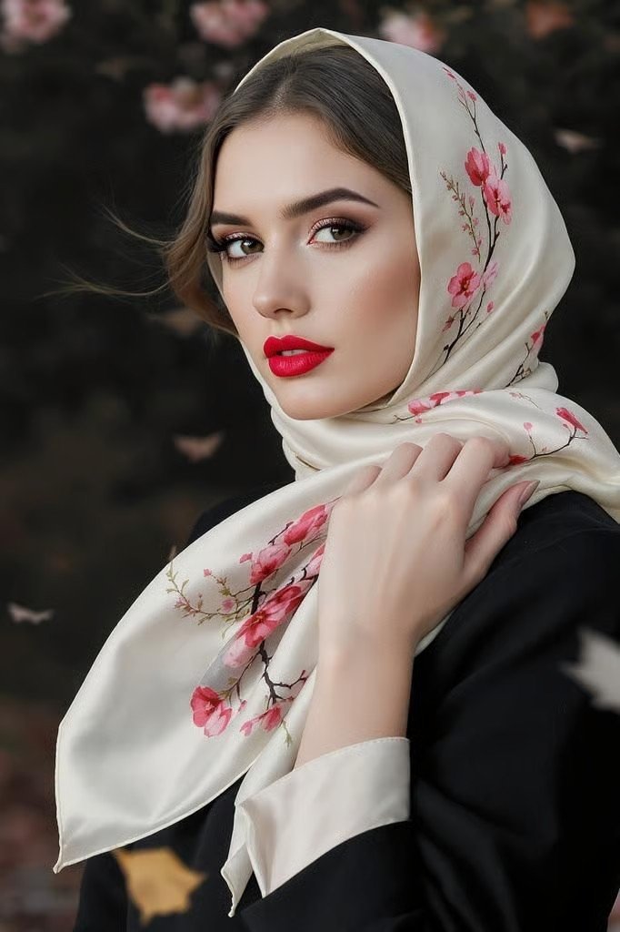 Floral Silk Scarf