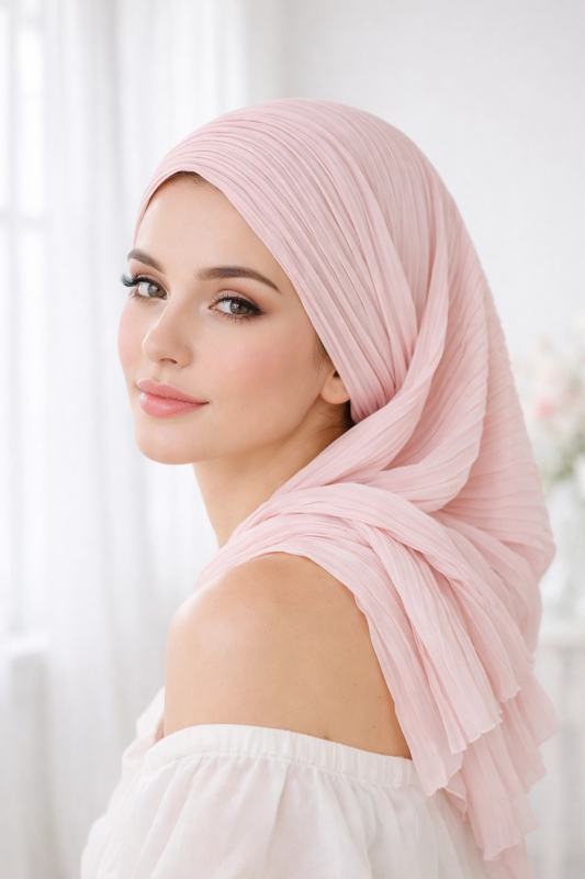 Pleated Chiffon Hijab
